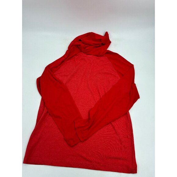 Majestic Mens 2XL Red Senators Hoodie Pullover Long Sleeve Hooded T Shirt - Picture 4 of 5